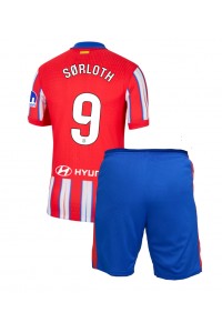 Atletico Madrid Alexander Sorloth #9 Babytruitje Thuis tenue Kind 2024-25 Korte Mouw (+ Korte broeken)